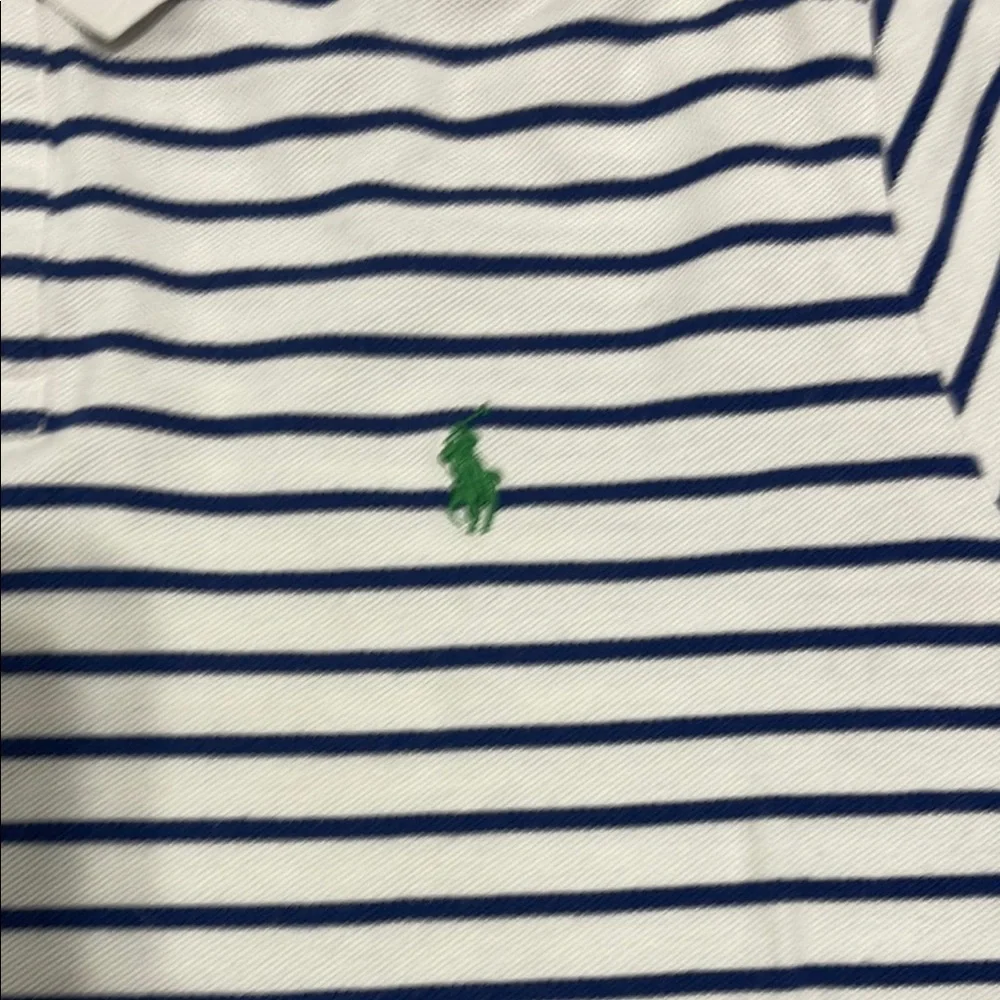 Polo by Ralph Lauren Classic White and Blue Polo Shirt size XL